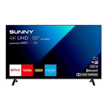 Sunny SN55FMN243 Frameless 4K Ultra HD 55'' 140 Ekran Uydu Alıcılı webOS Smart LED TV